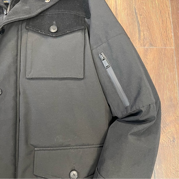 Pendleton Men’s Ontario Down Filled Parka Black Hooded Jacket SZ MED - Picture 8 of 12